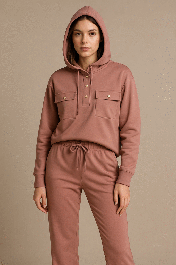 Modal Scuba Hoodie Set – Rosewood